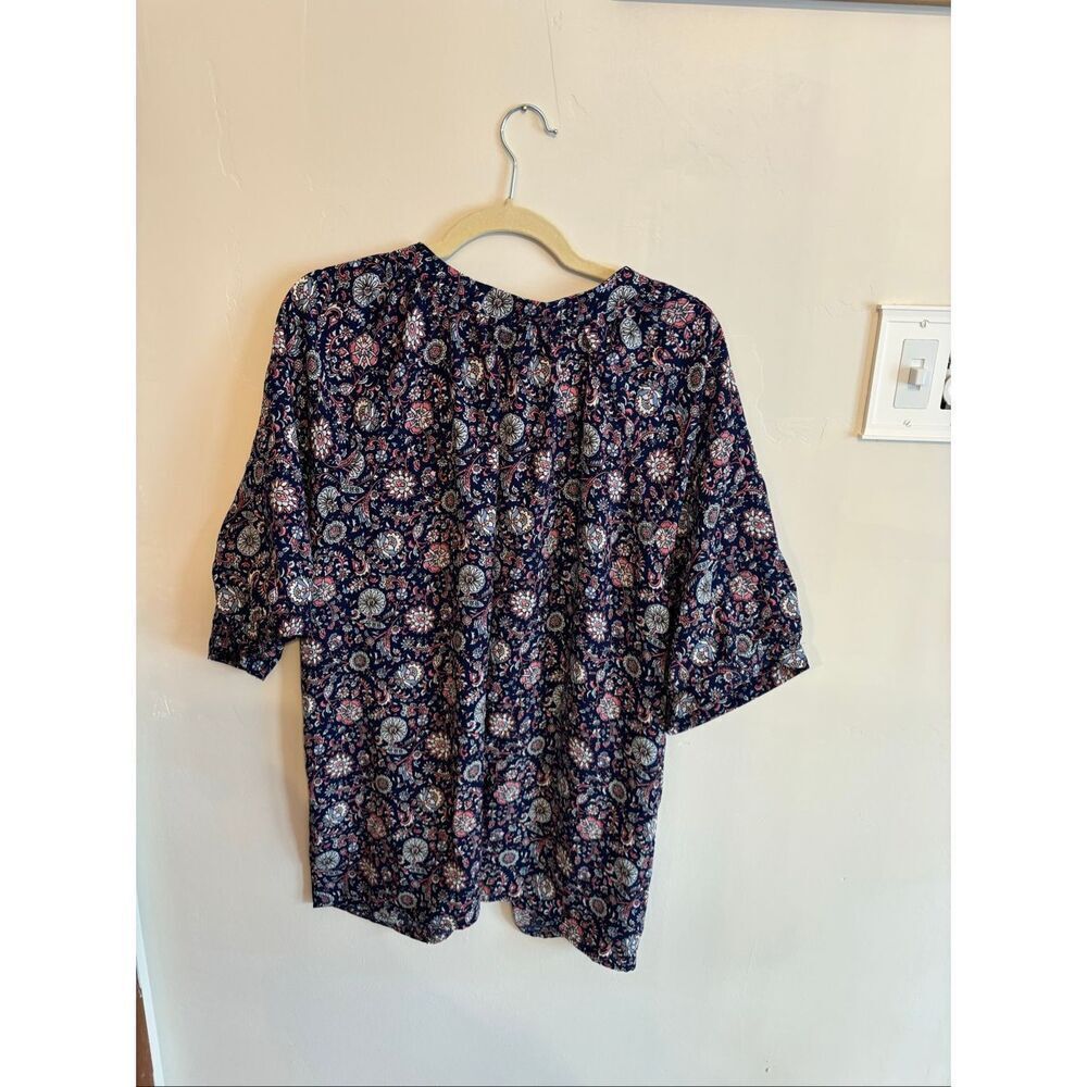 Bobaeu Paisley NWT Ballon Sleeve Women Shirt SZ 2X - Picture 6 of 6
